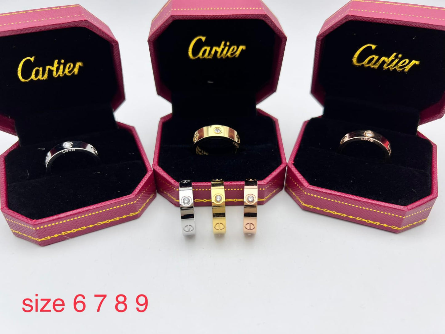 Ladies branded rings
