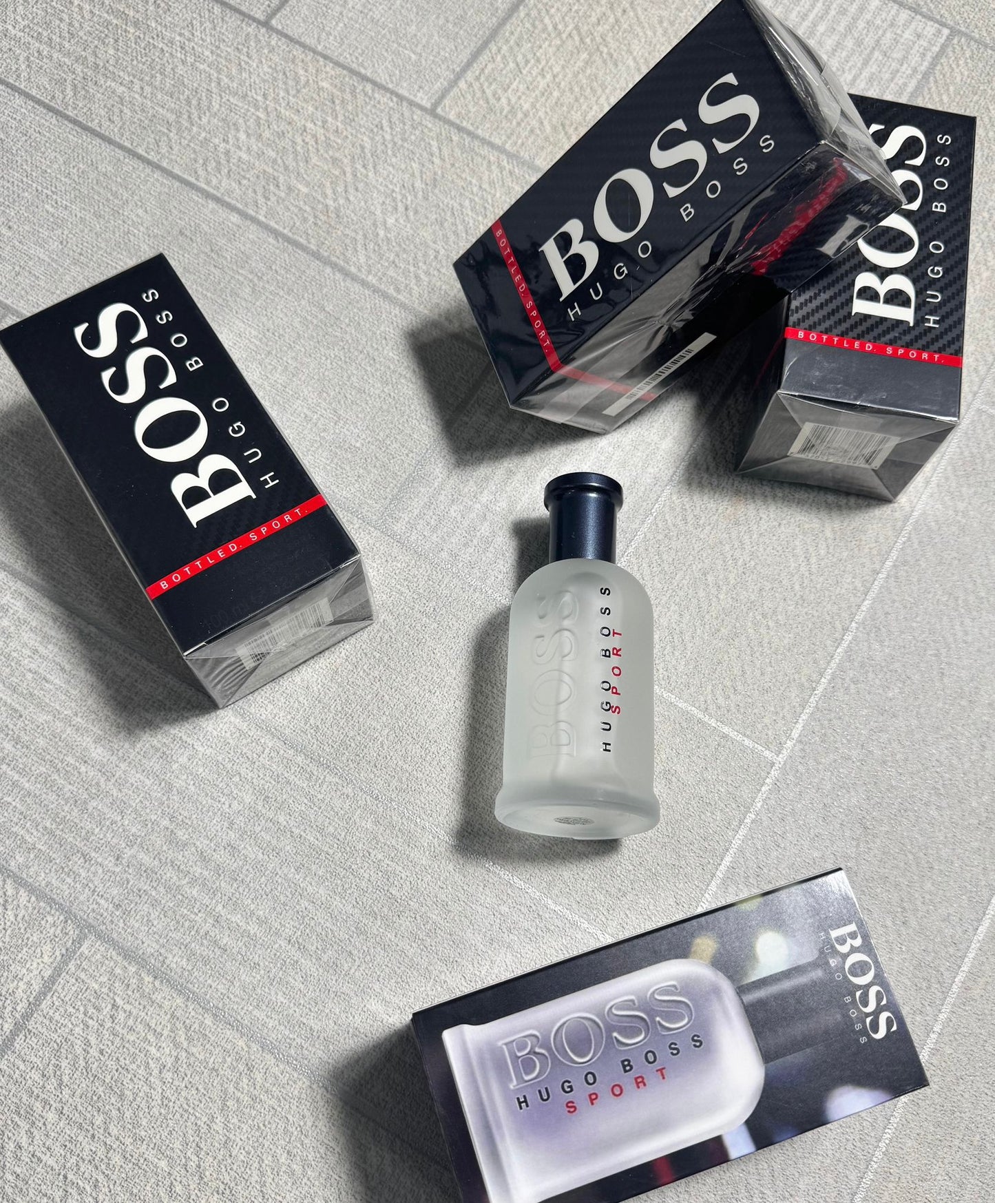 Men's branded perfumes.