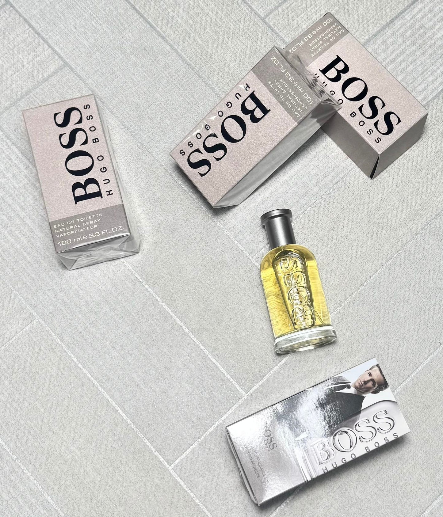 Men's branded perfumes.