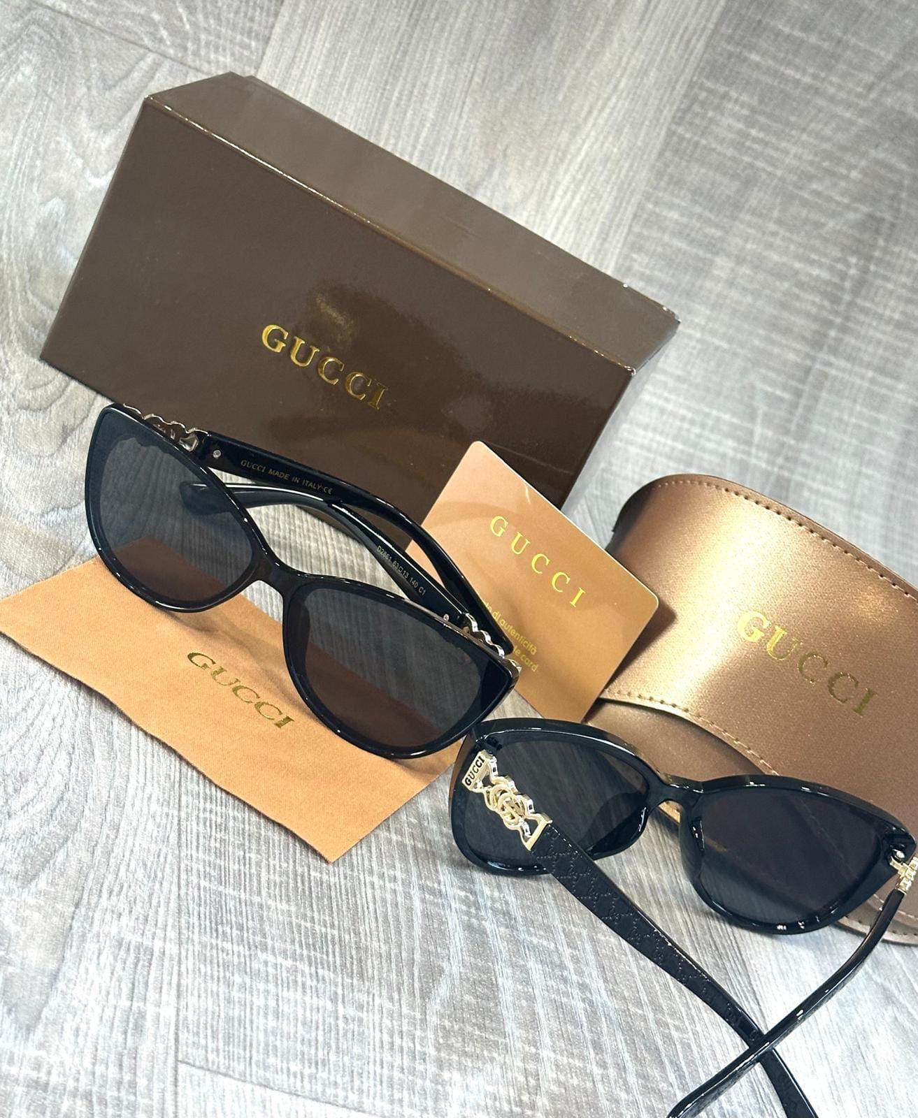 Ladies branded glasses