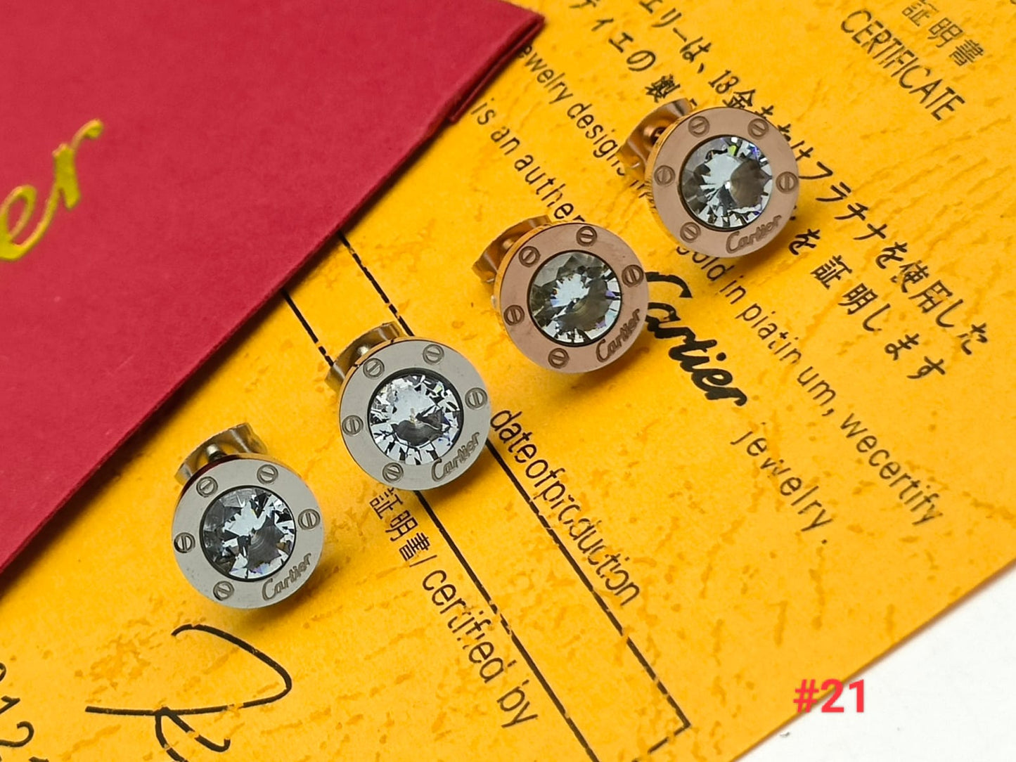 One pair of studs for ladies