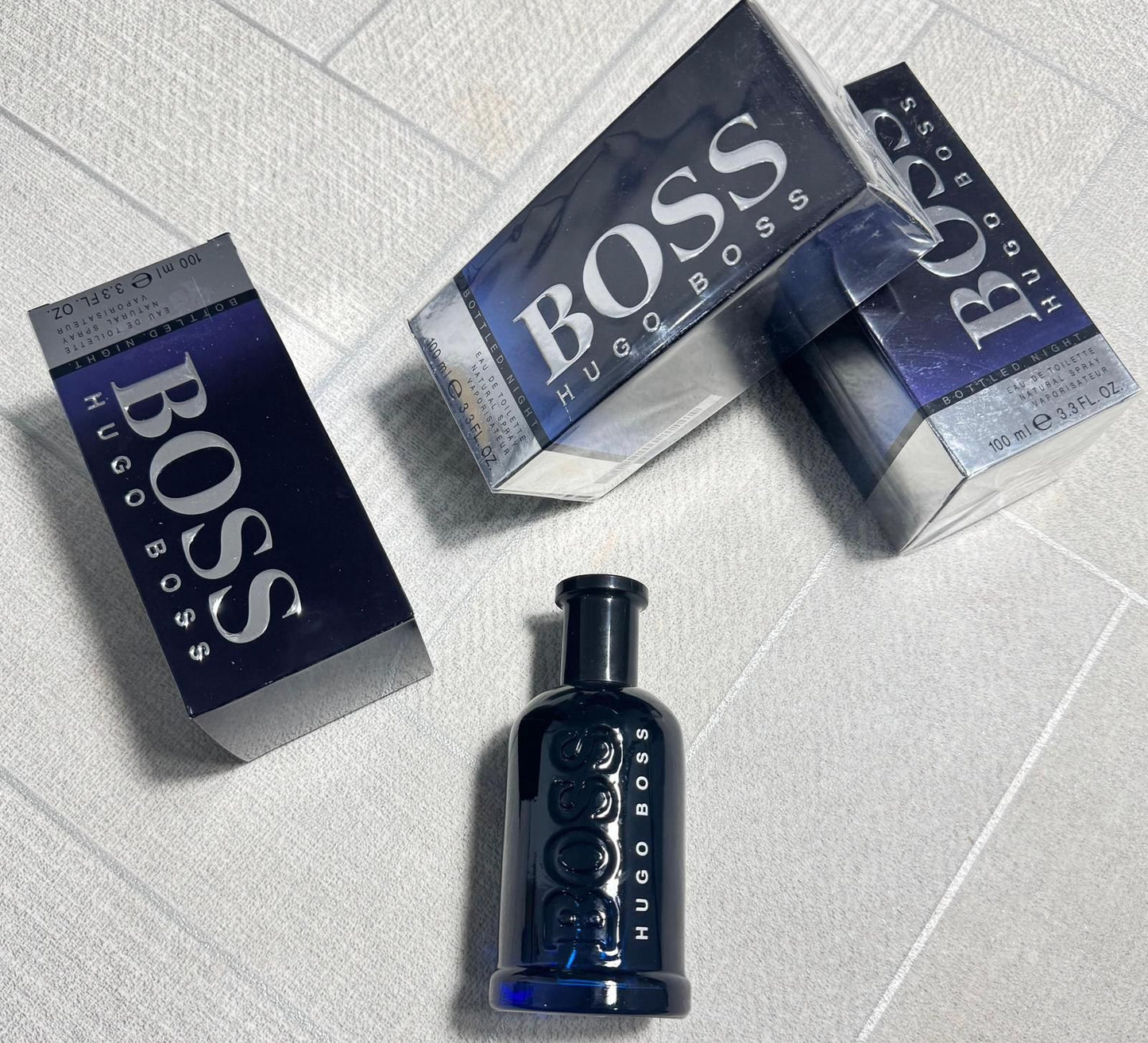 Men's branded perfumes.