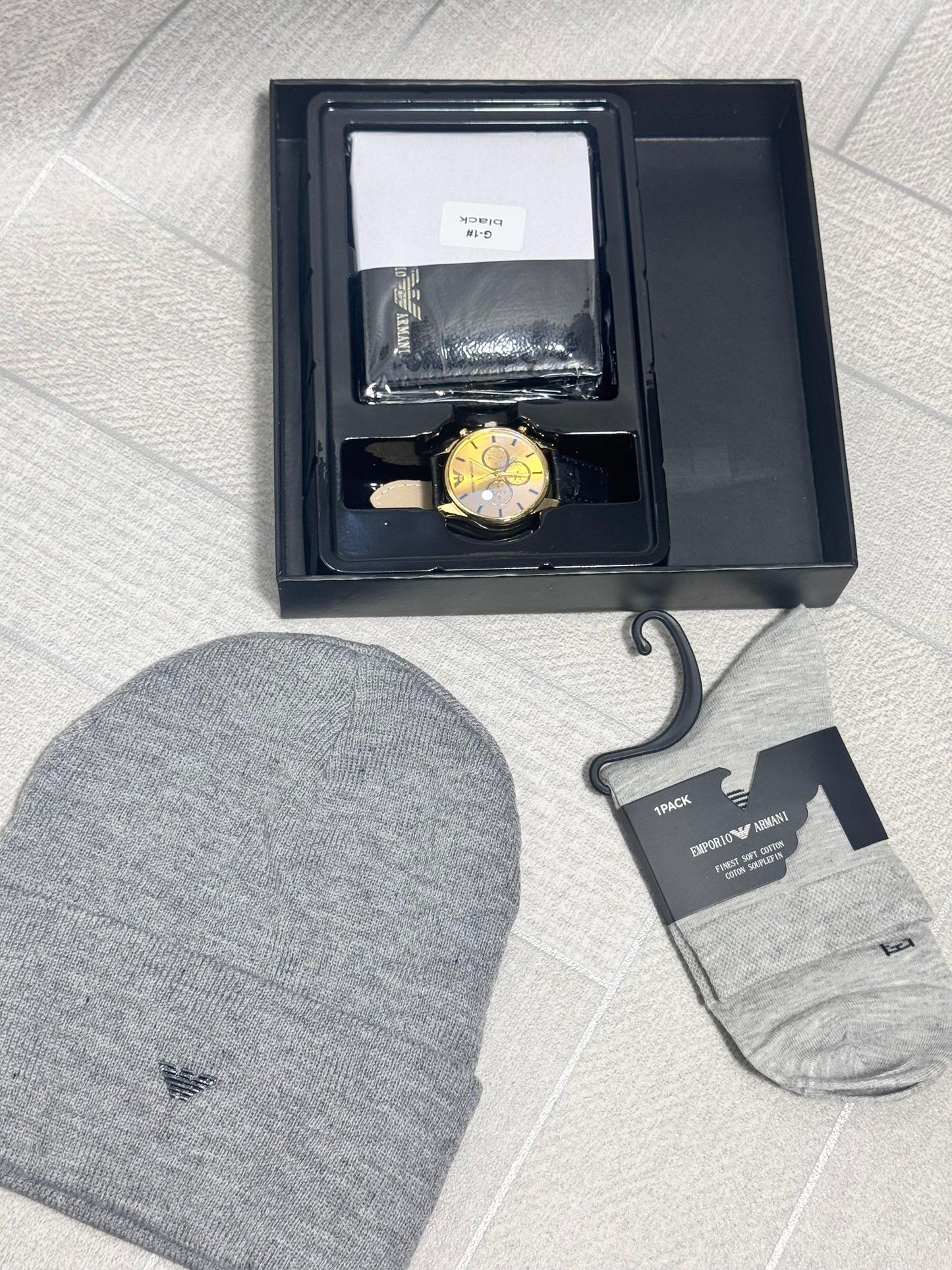 Men's branded accessories set
