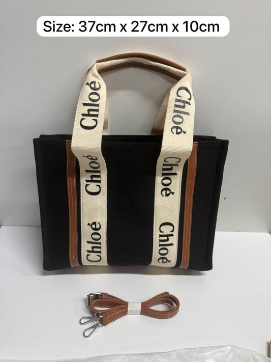 Inspired Black Tote Bag for ladies